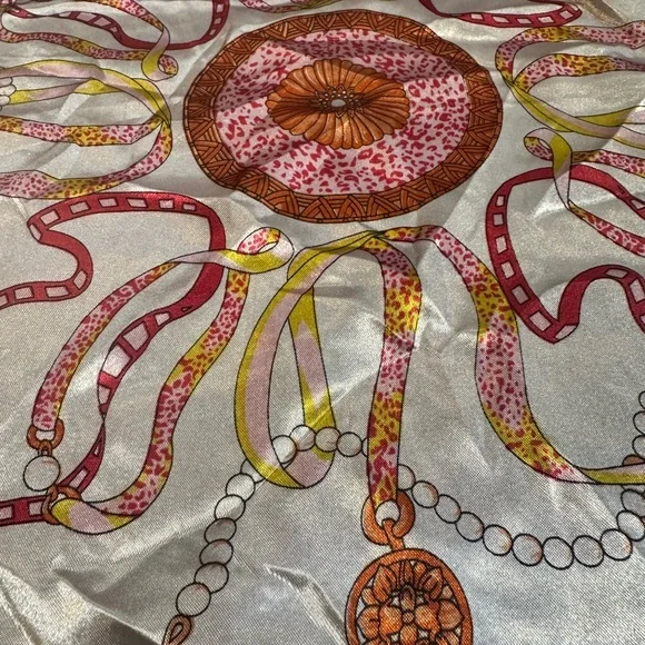 Pink Silk Scsrf - Picture 2 of 4